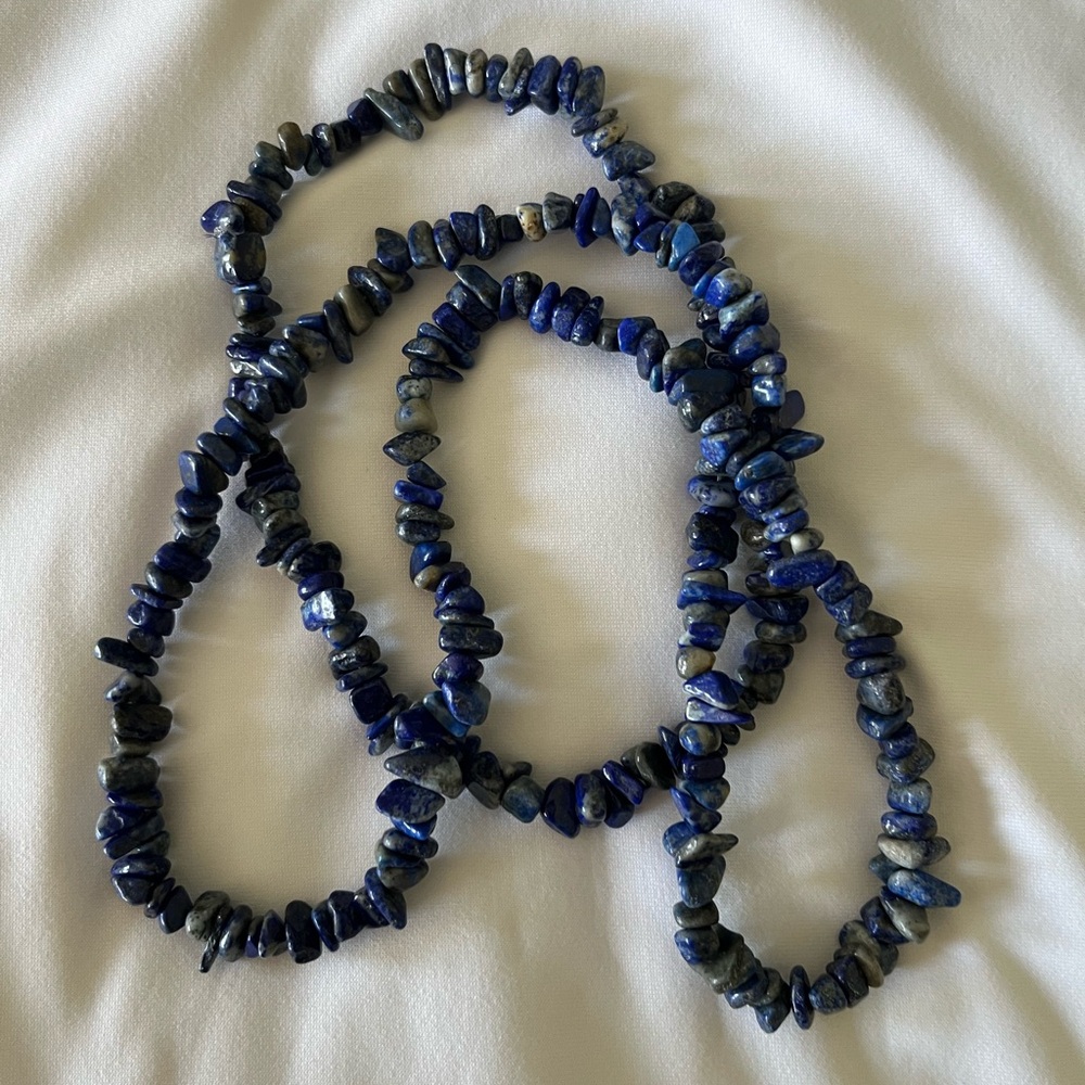 Blue Stone Beaded Necklace